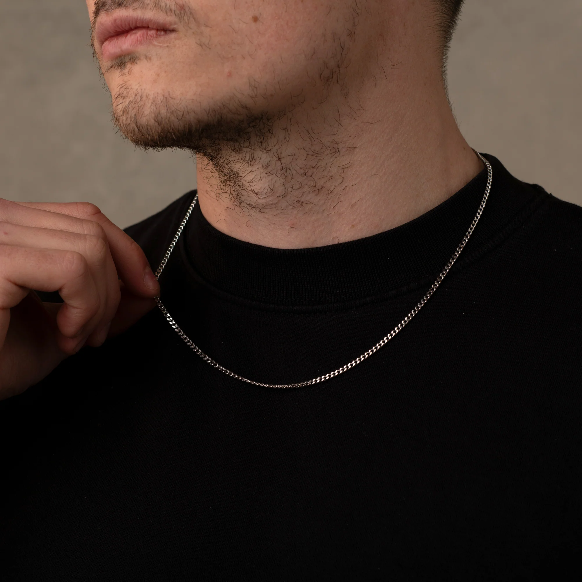 925 Italian Silver 2.5mm Cuban Necklace - Image 3