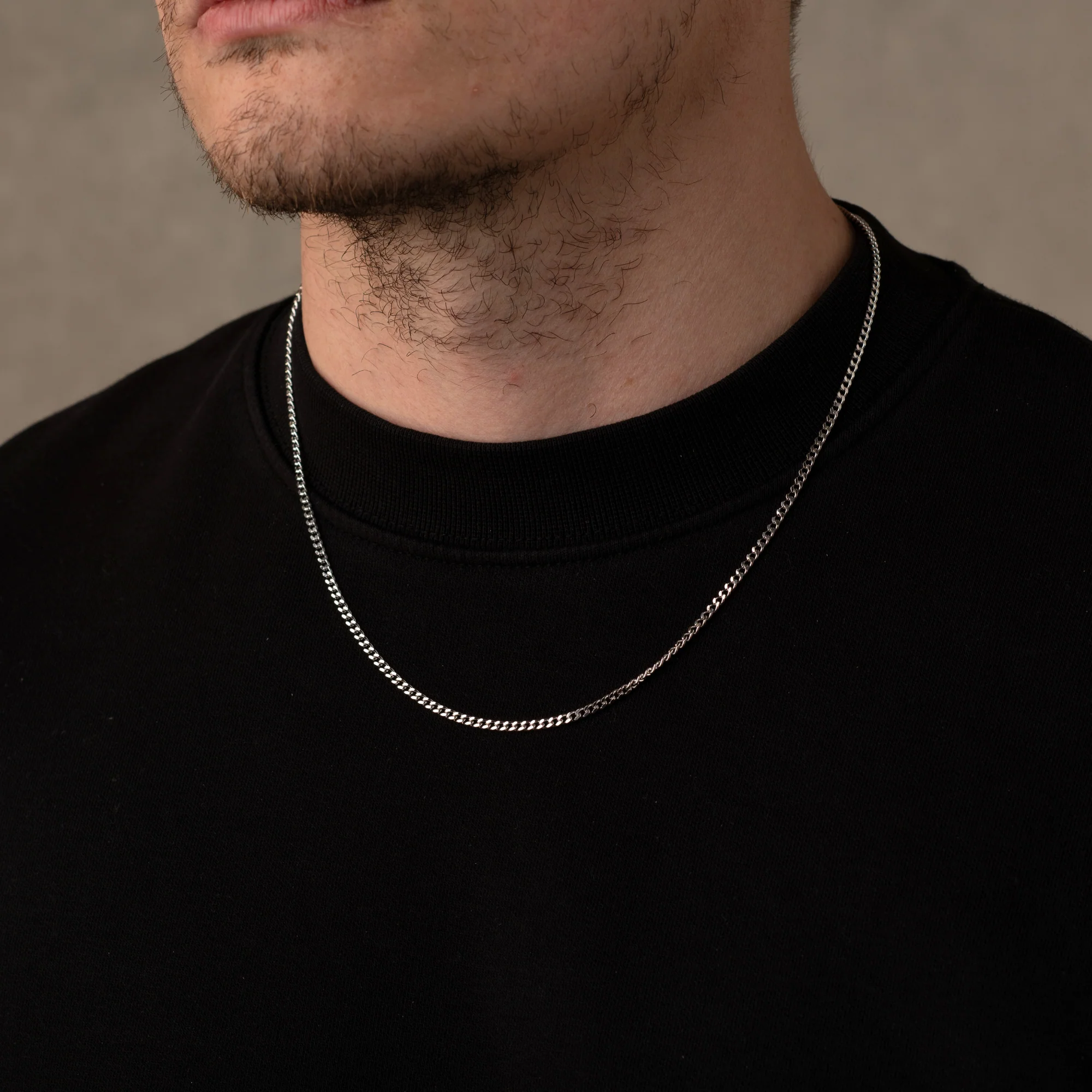 925 Italian Silver 2.5mm Cuban Necklace - Image 5