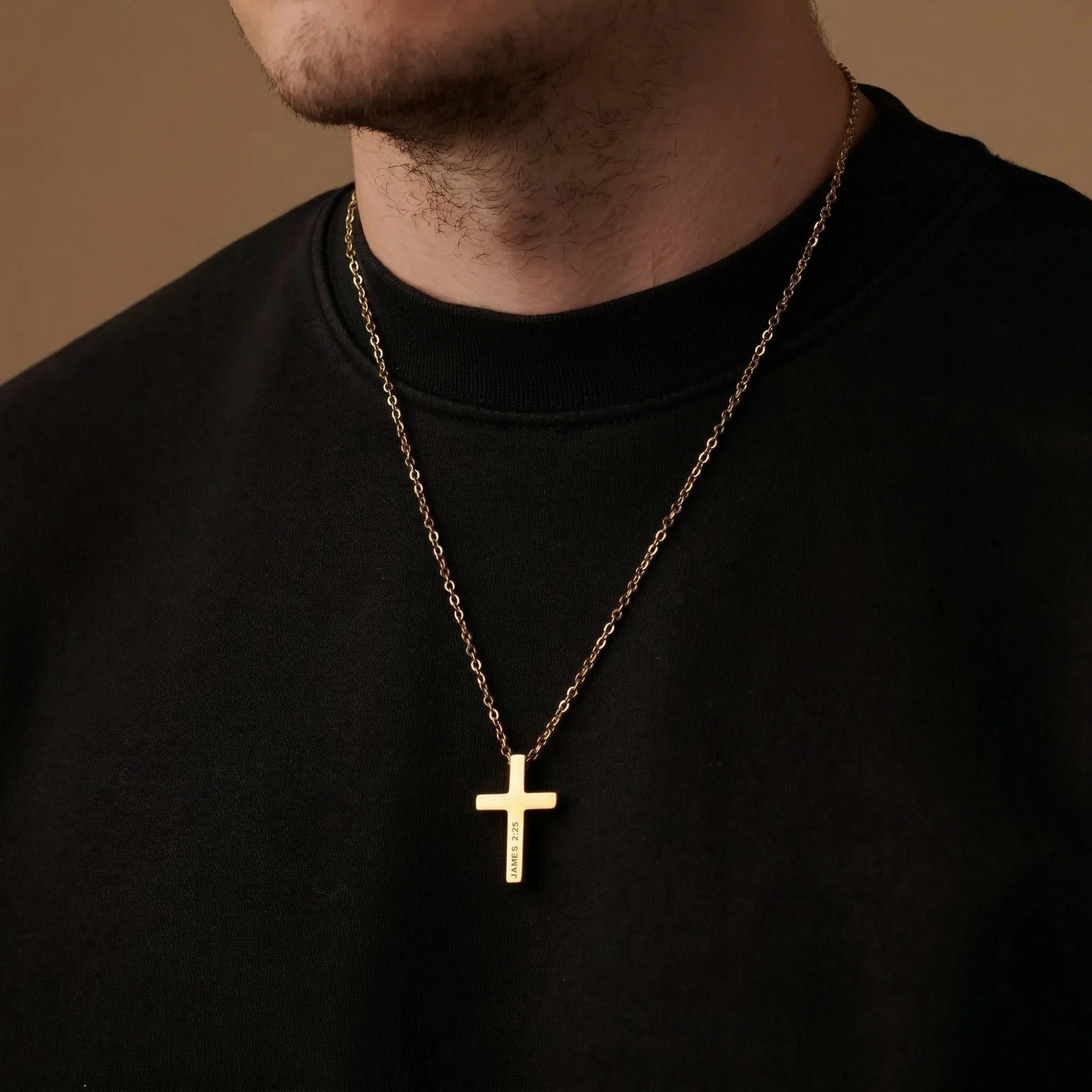 Gold Cross Necklace Pendant - Image 3
