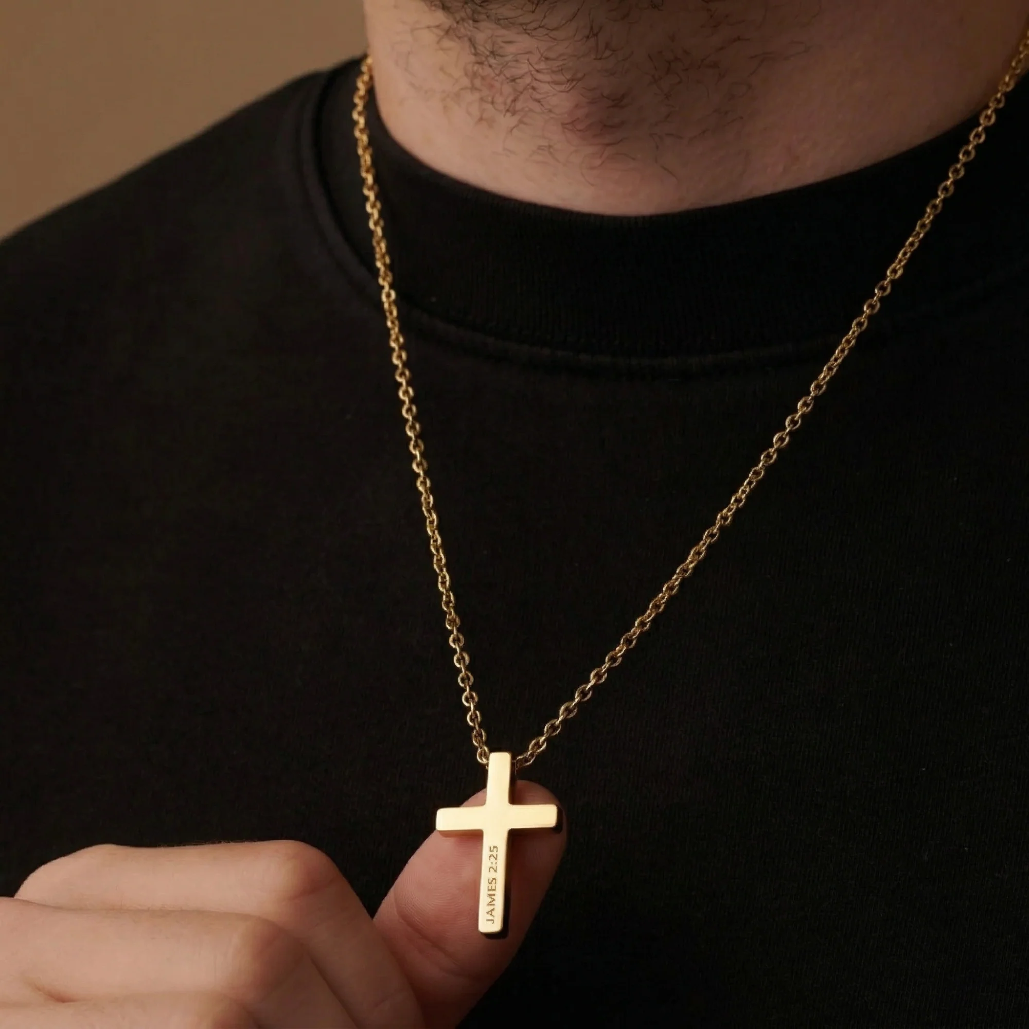 Gold Cross Necklace Pendant - Image 5