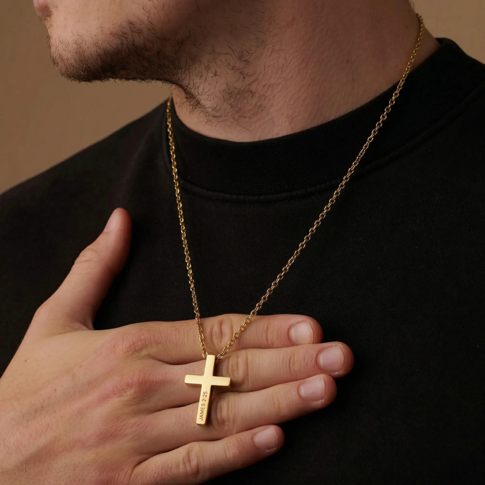Gold Cross Necklace Pendant - Image 6