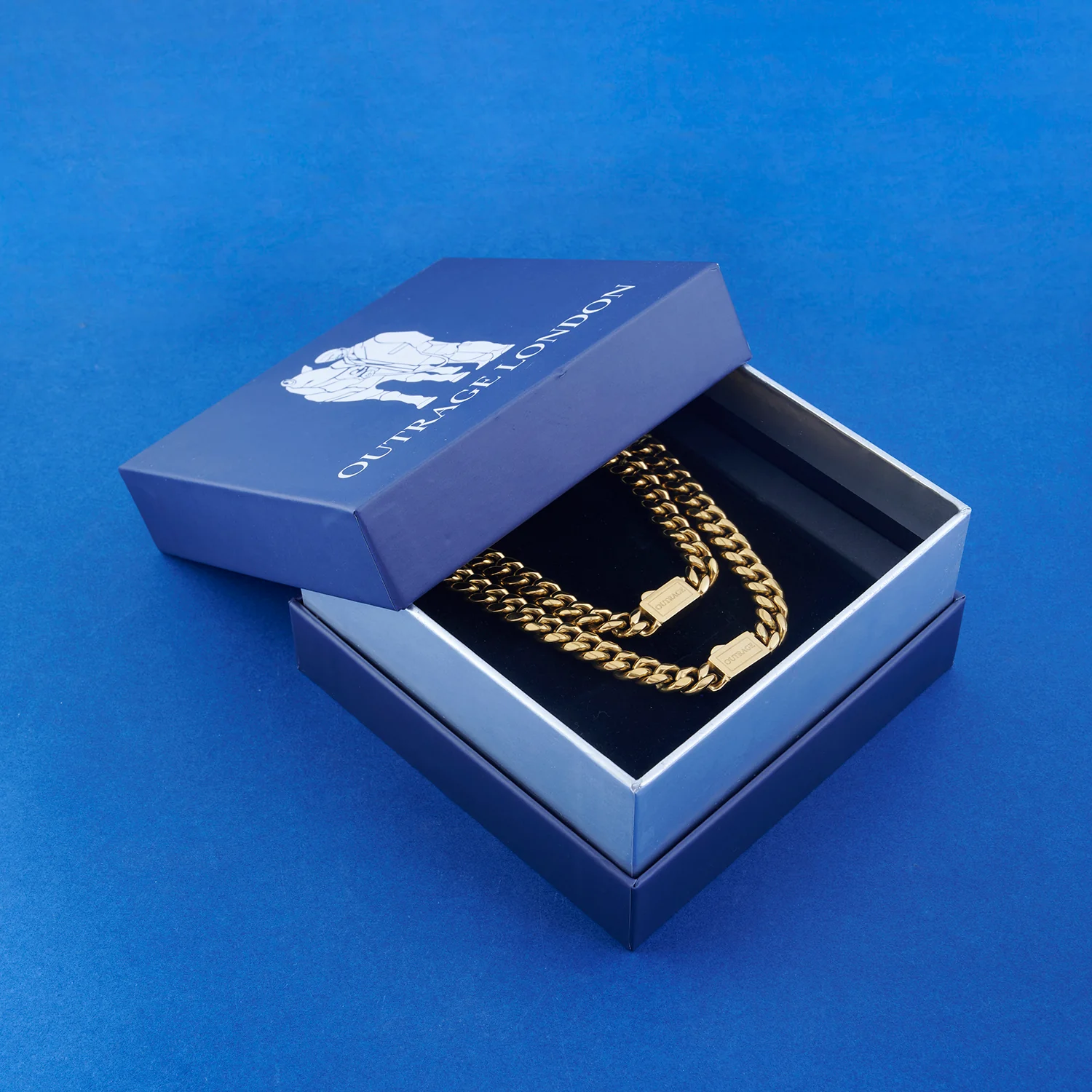 Gold Cuban Bracelet & Chain Set – 8mm - Image 3