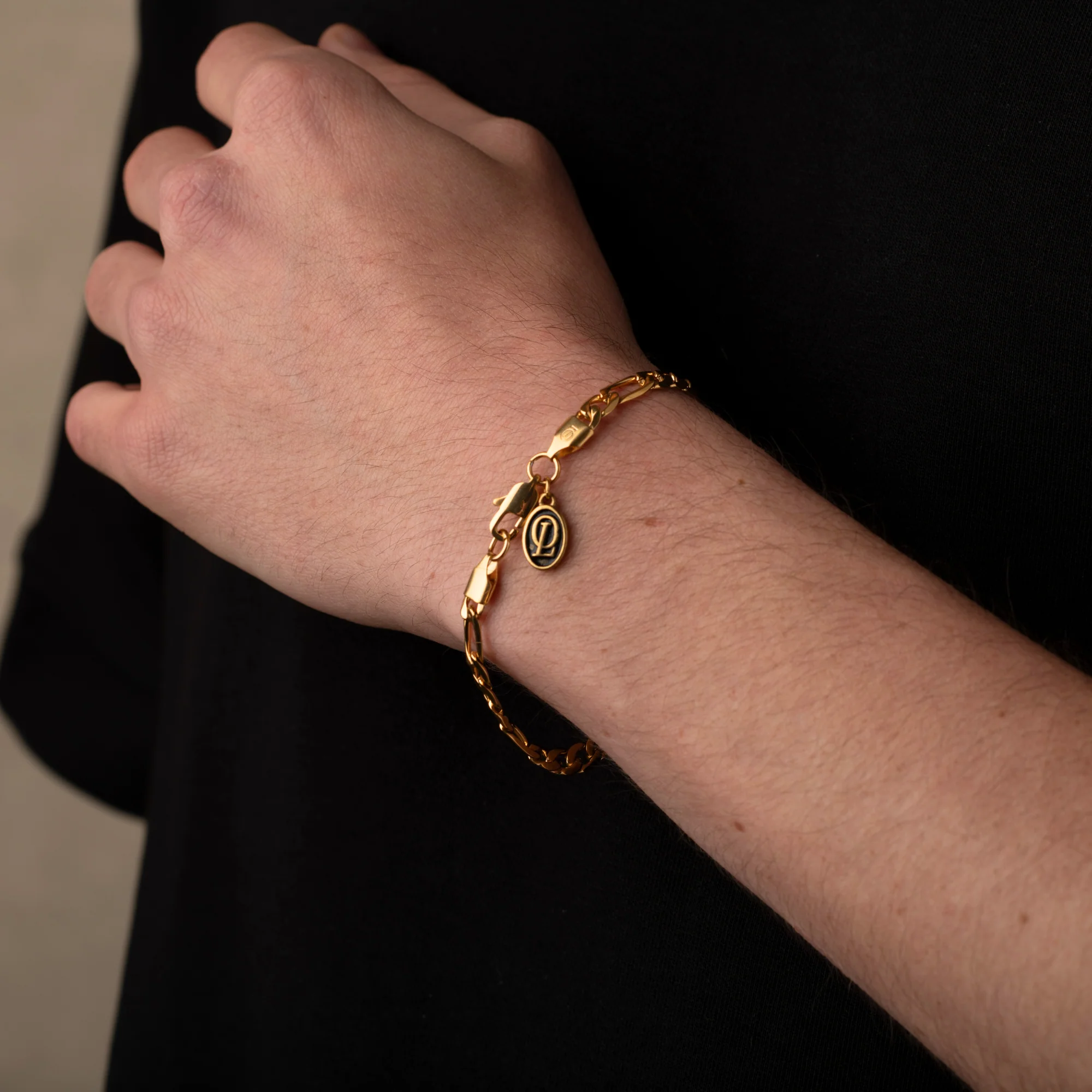 Gold Figaro Chain Bracelet 5MM - Image 5