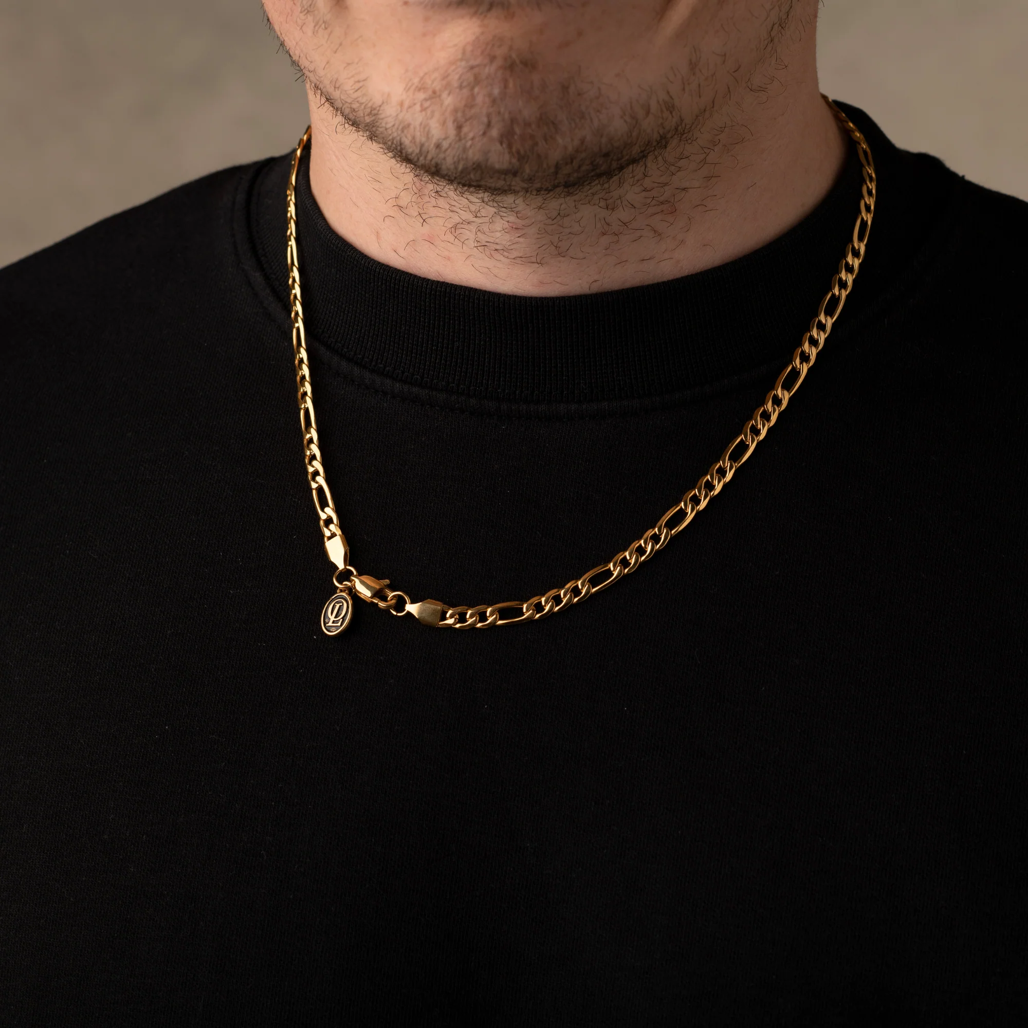 Gold Figaro Chain Necklace 5MM - Image 5