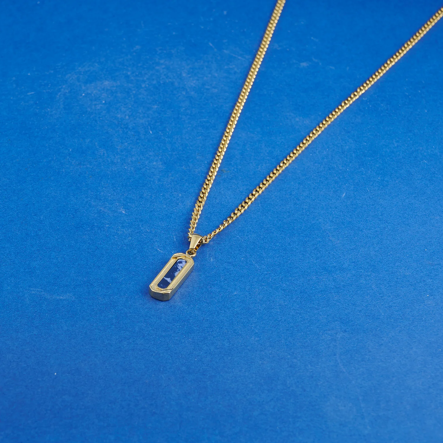 Gold Lapis Necklace, Rope Bracelet & Mayfair Ring - Image 3
