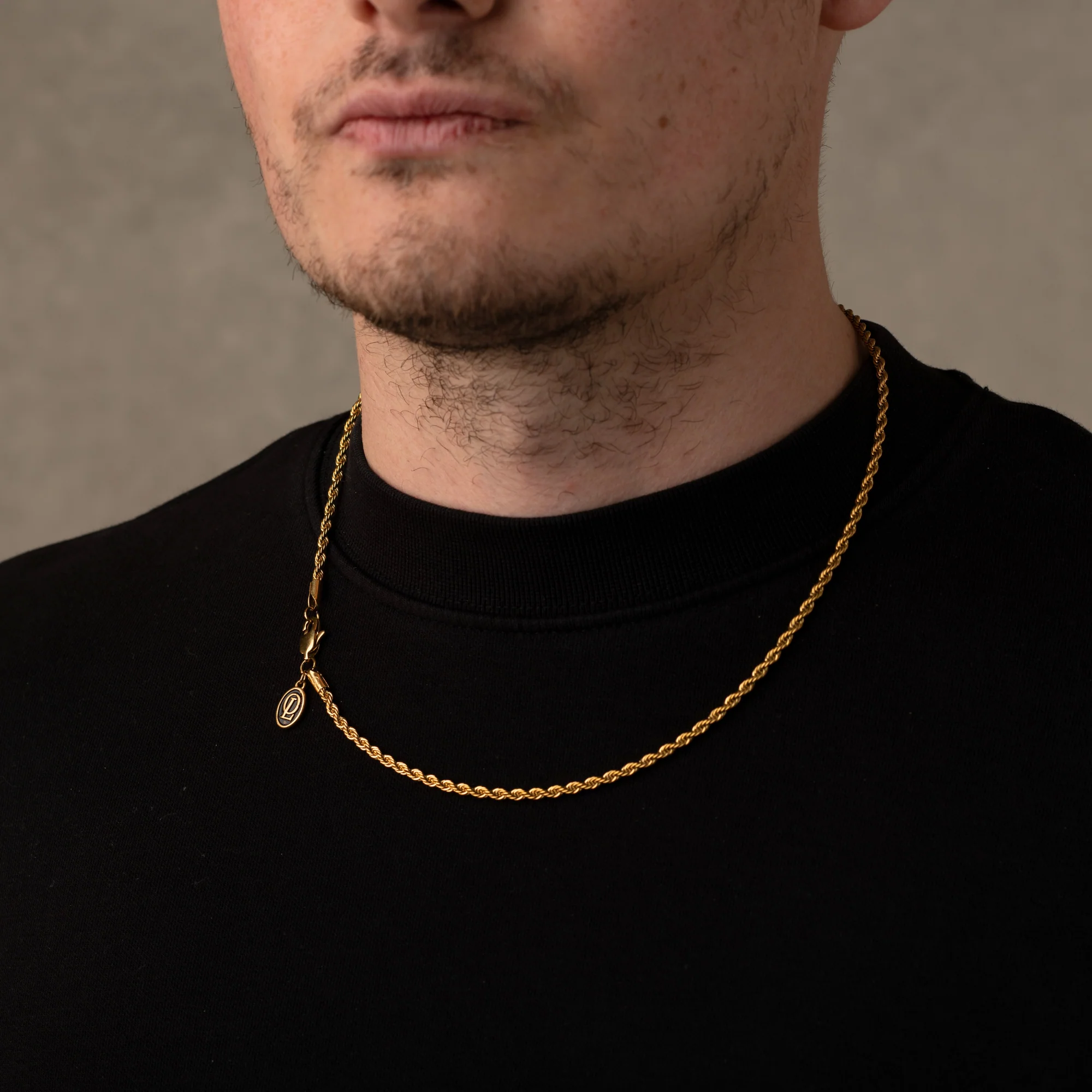 Gold Rope Chain Necklace 3MM - Image 5