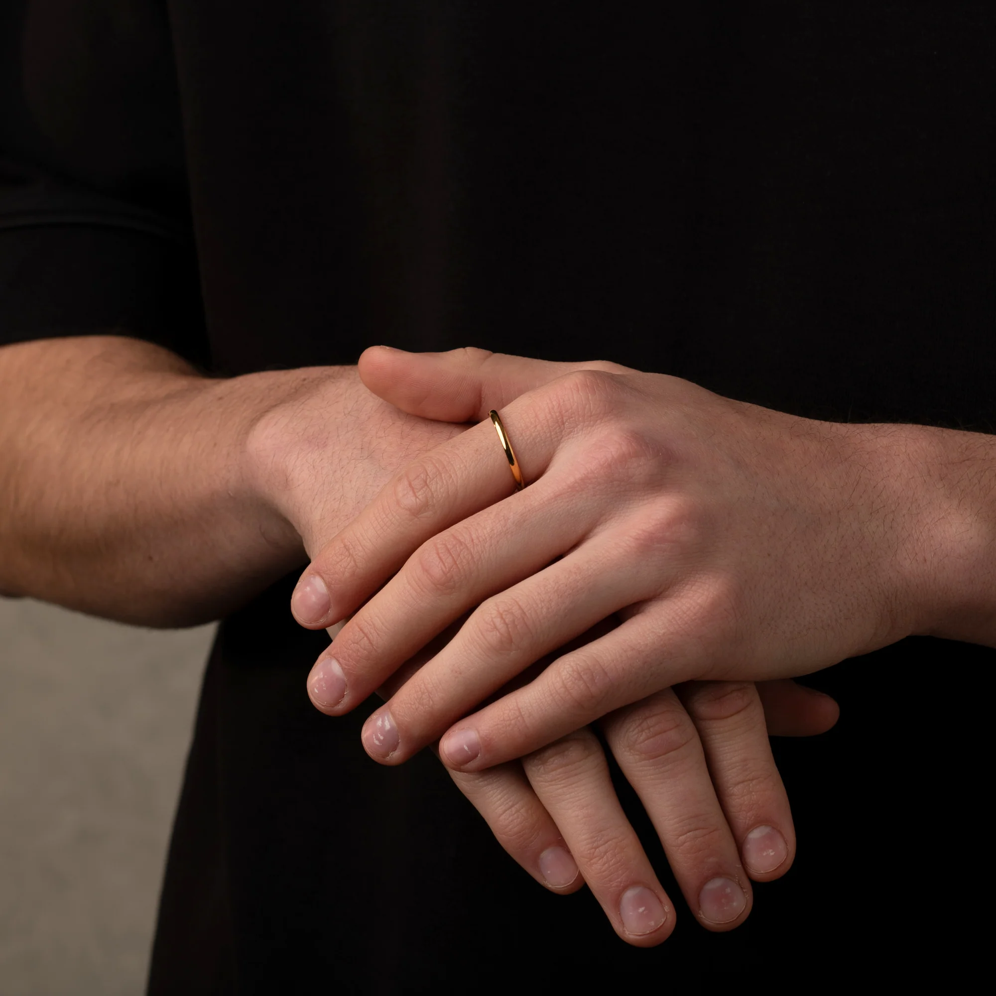 Gold Simple 2MM Band Ring - Image 3
