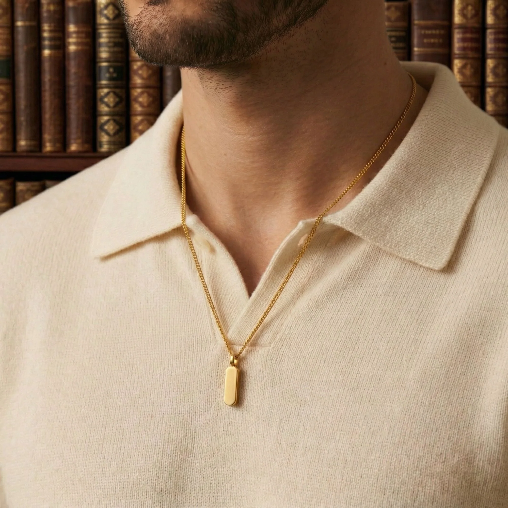 Gold Totem Pendant Necklace - Image 3