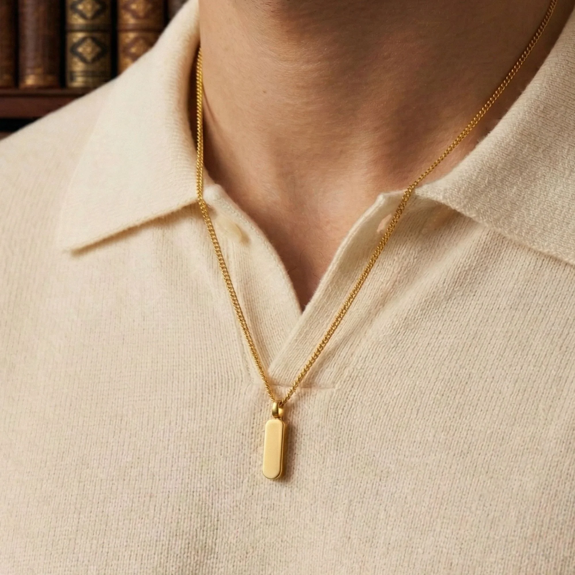 Gold Totem Pendant Necklace - Image 4