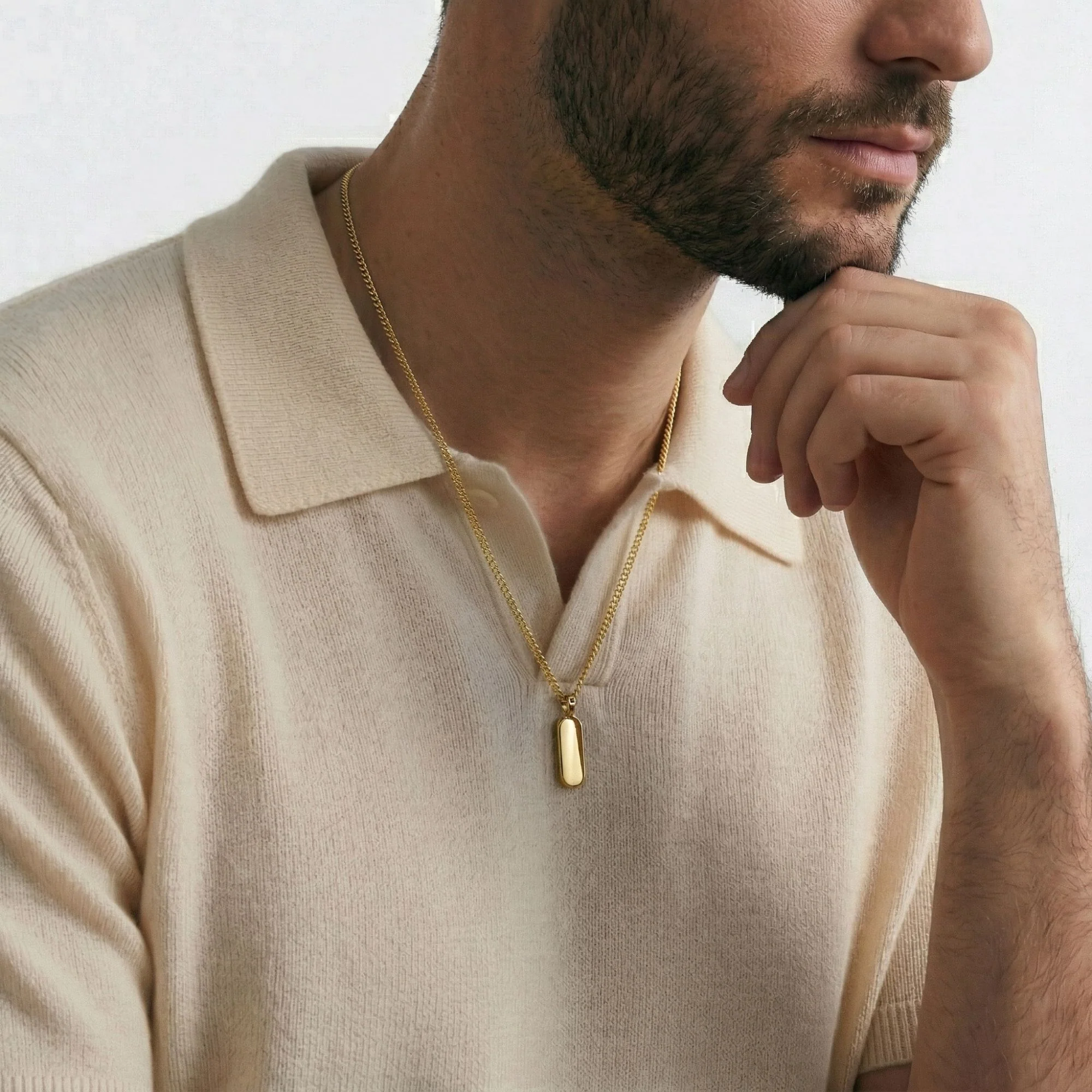 Gold Totem Pendant Necklace - Image 7
