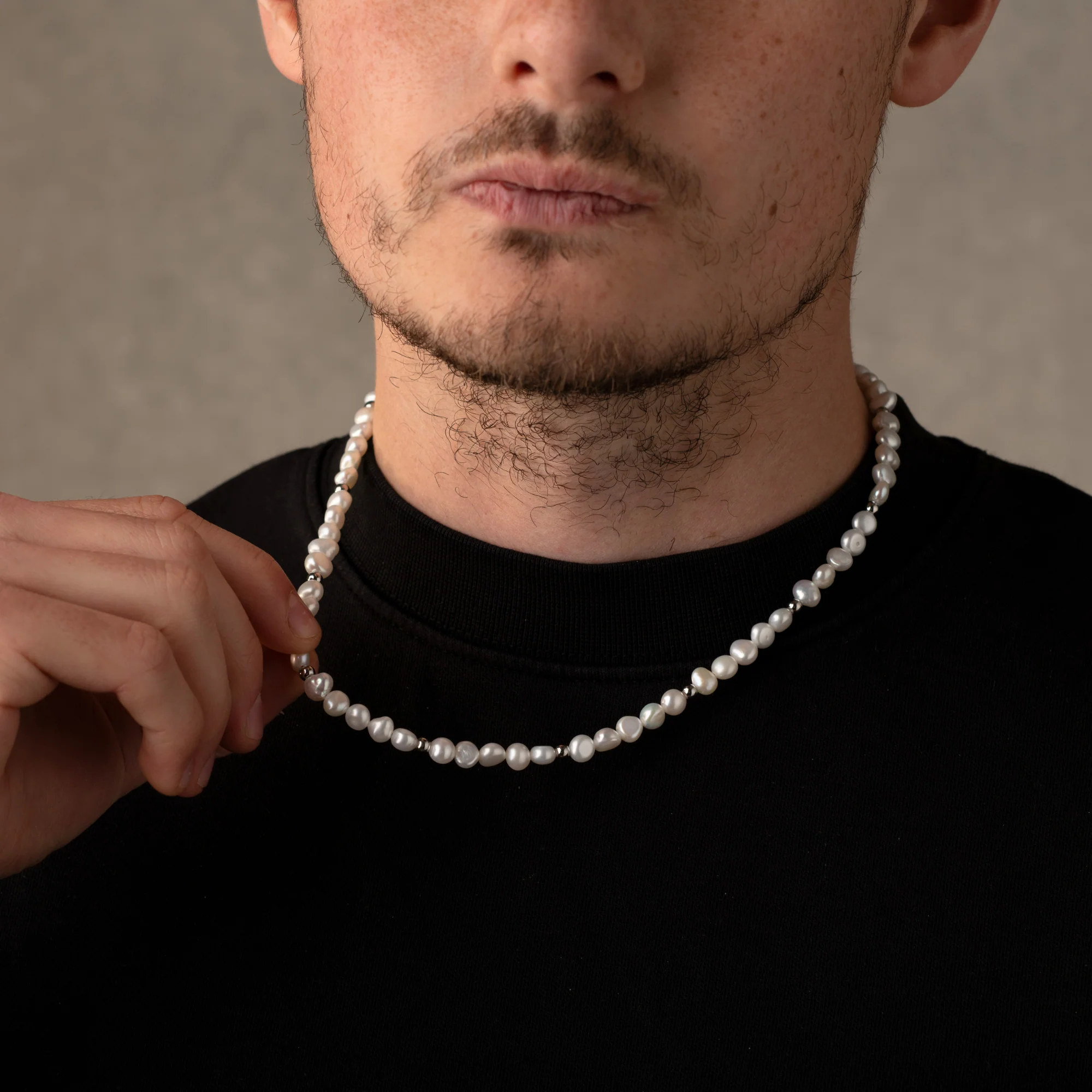 Silver Bead - Genuine Pearls Necklaces - Image 3