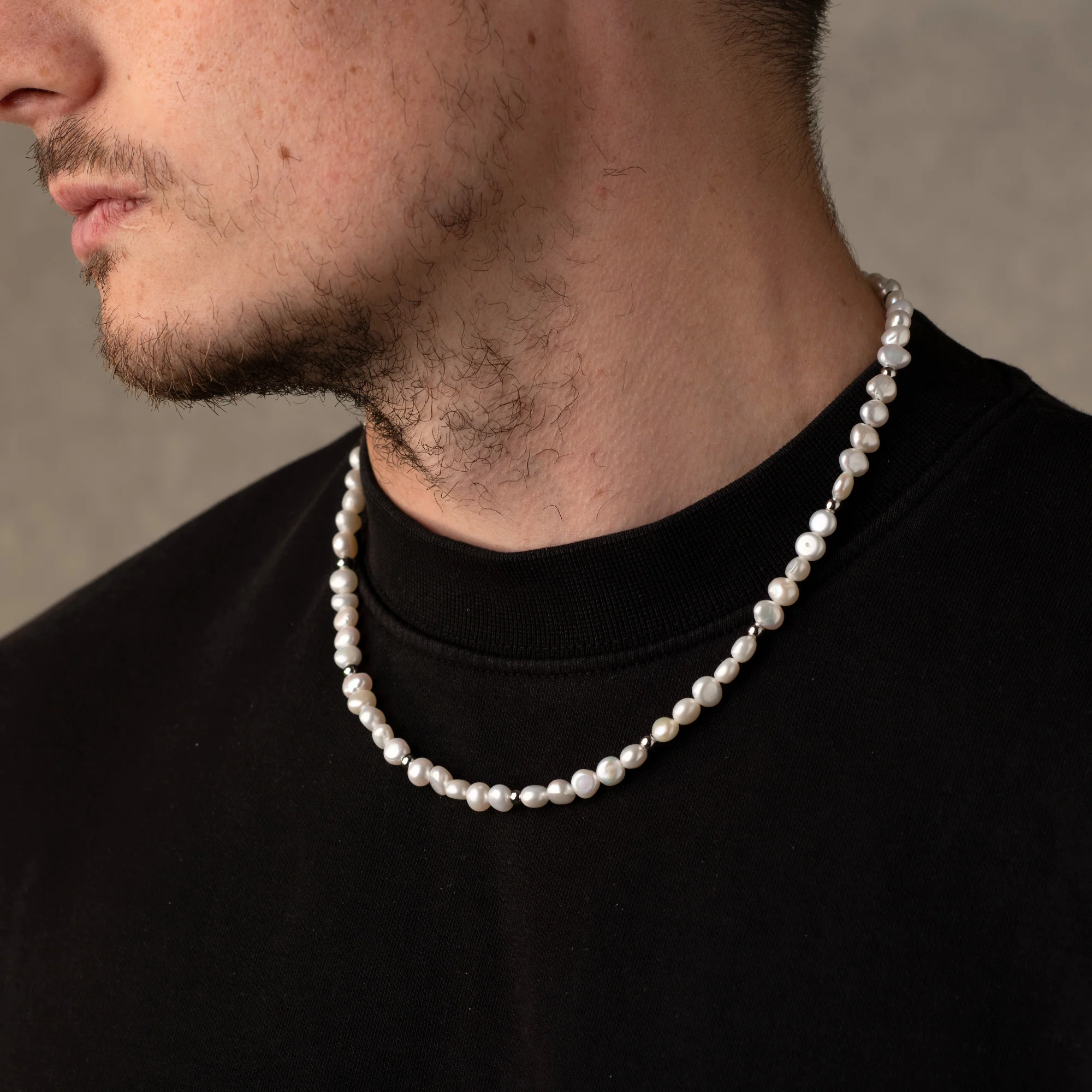 Silver Bead - Genuine Pearls Necklaces - Image 4