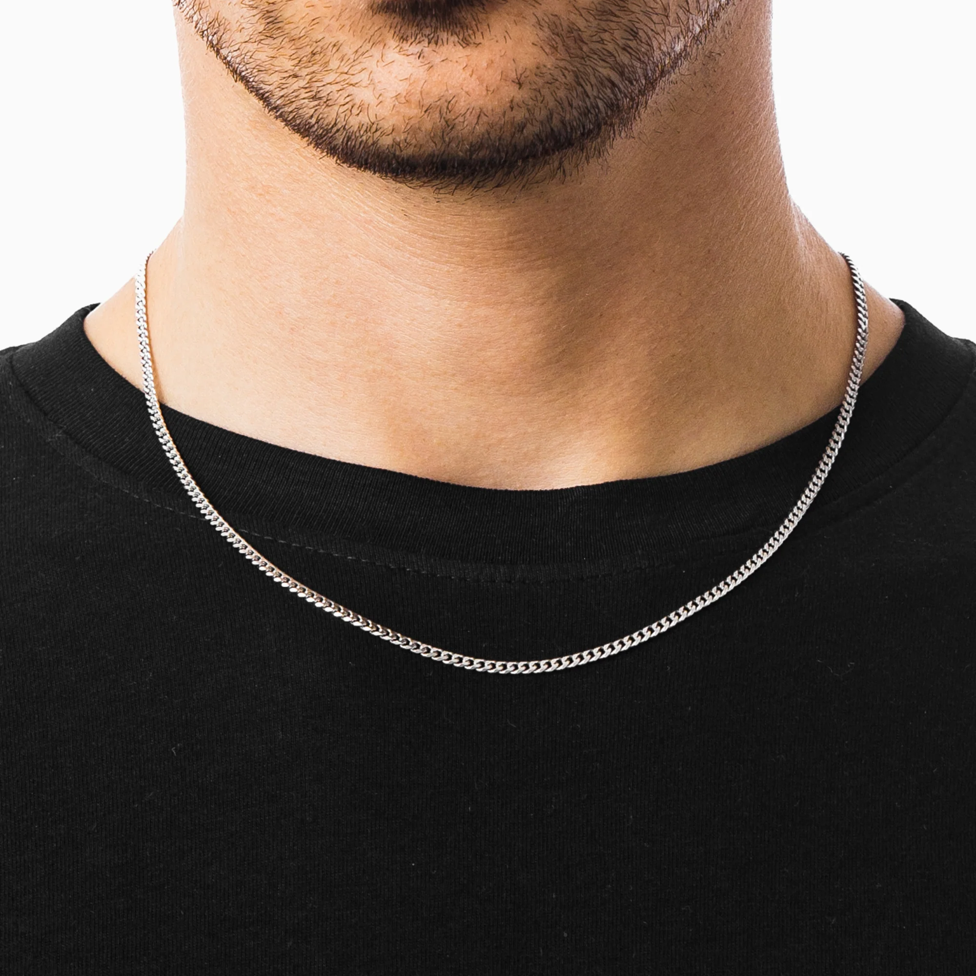 Silver Connell Bracelet & Chain Set – 2mm - Image 4