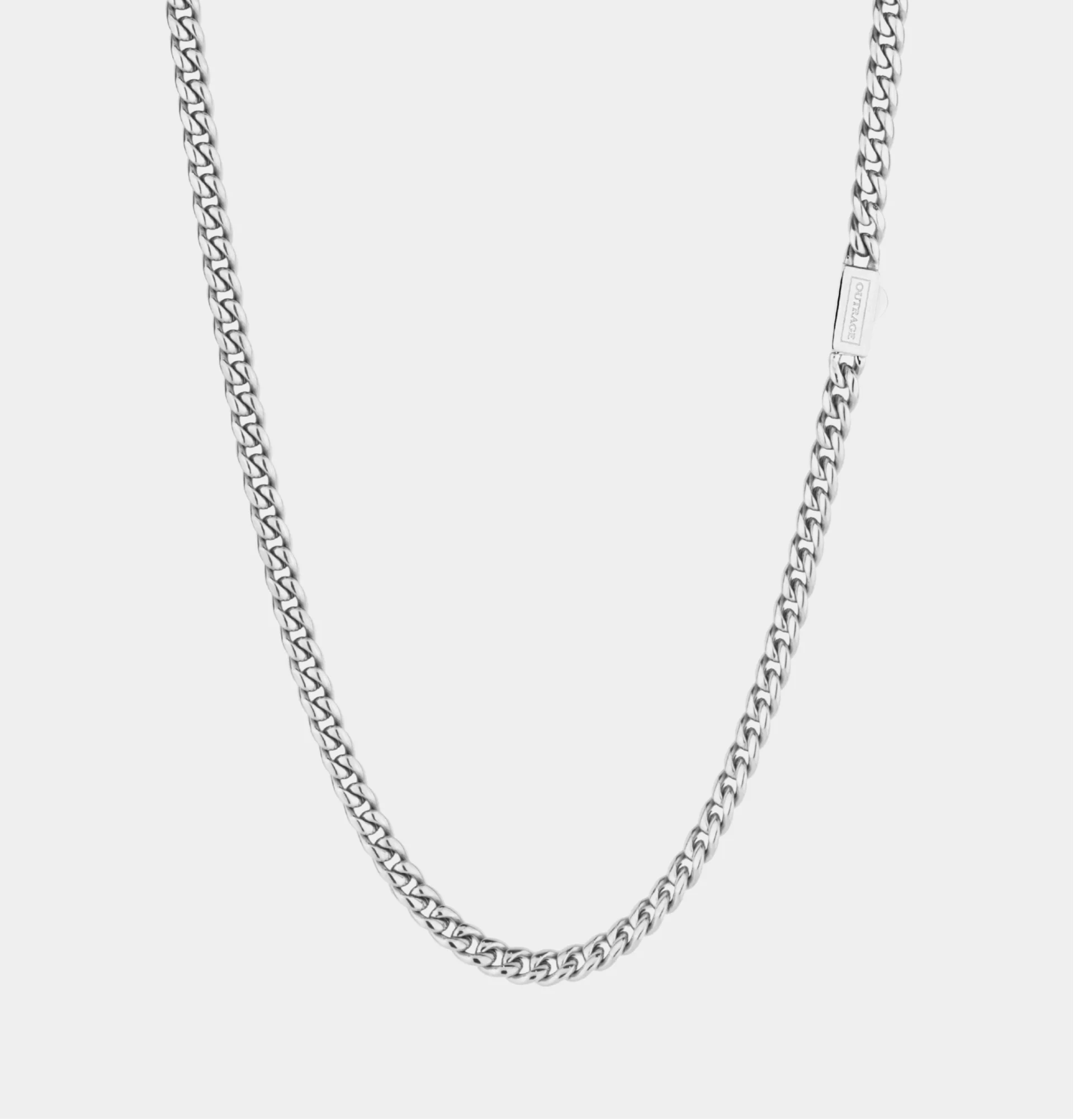 Silver Cuban Bracelet & Chain Set – 5mm - Image 8
