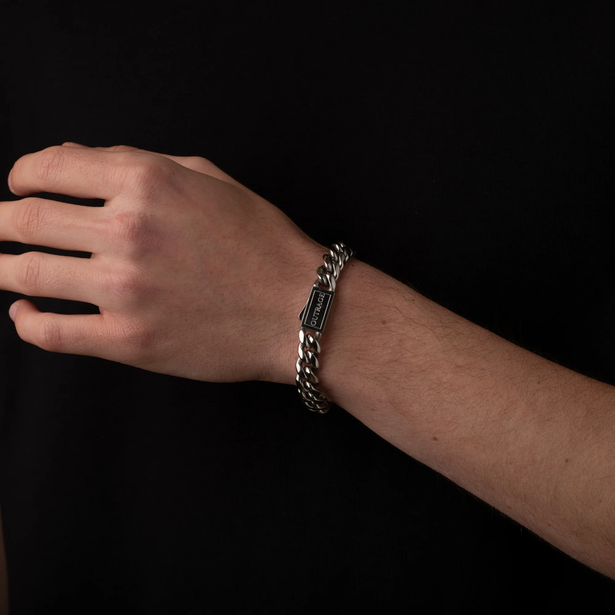 Silver Cuban Chain Bracelet 10MM - Image 5