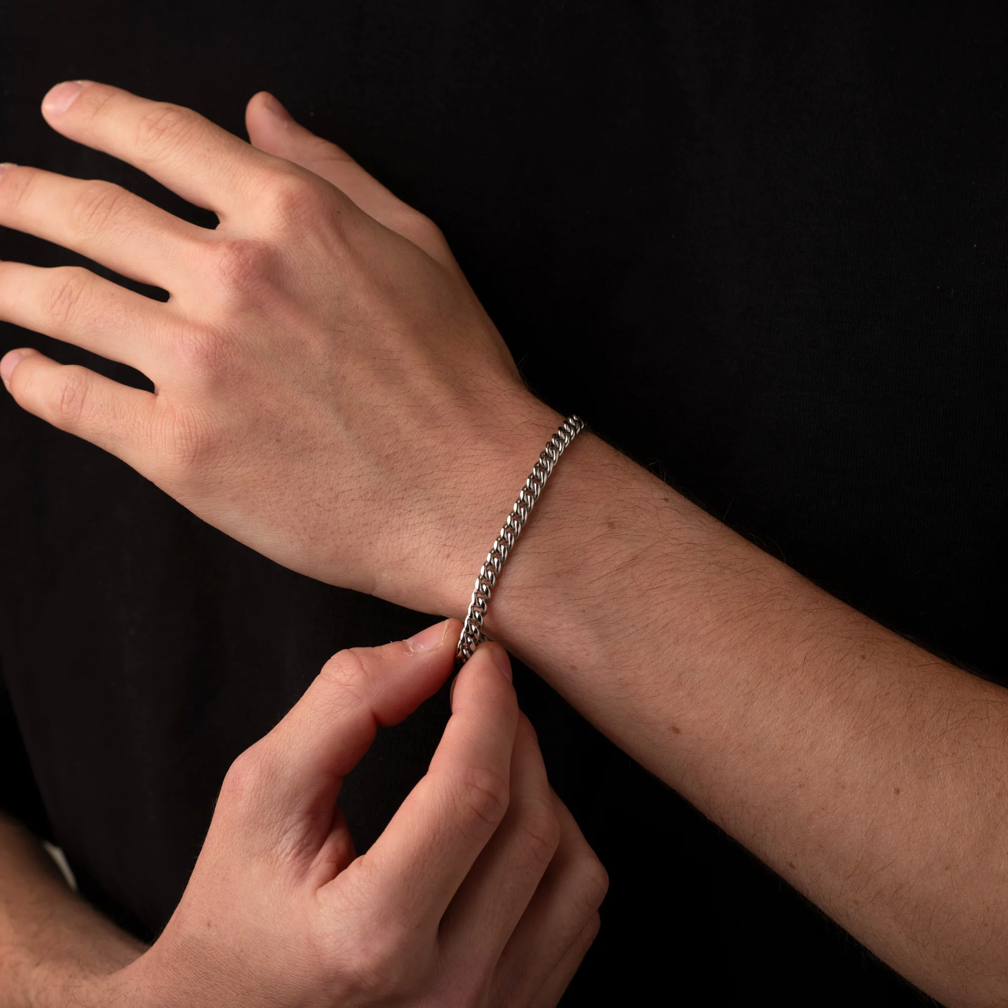 Silver Cuban Chain Bracelet 5MM - Image 4