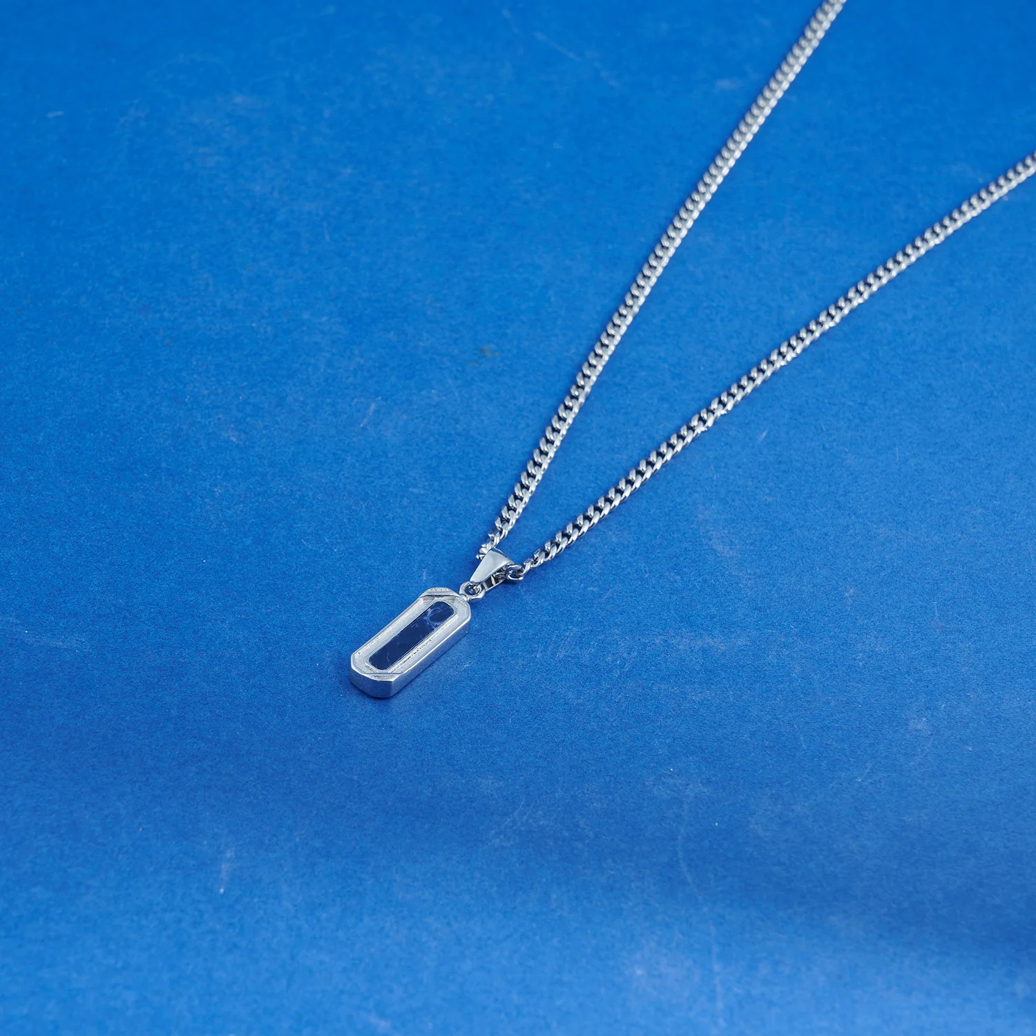 Silver Lapis Necklace, Rope Bracelet & Mayfair Ring Set - Image 4