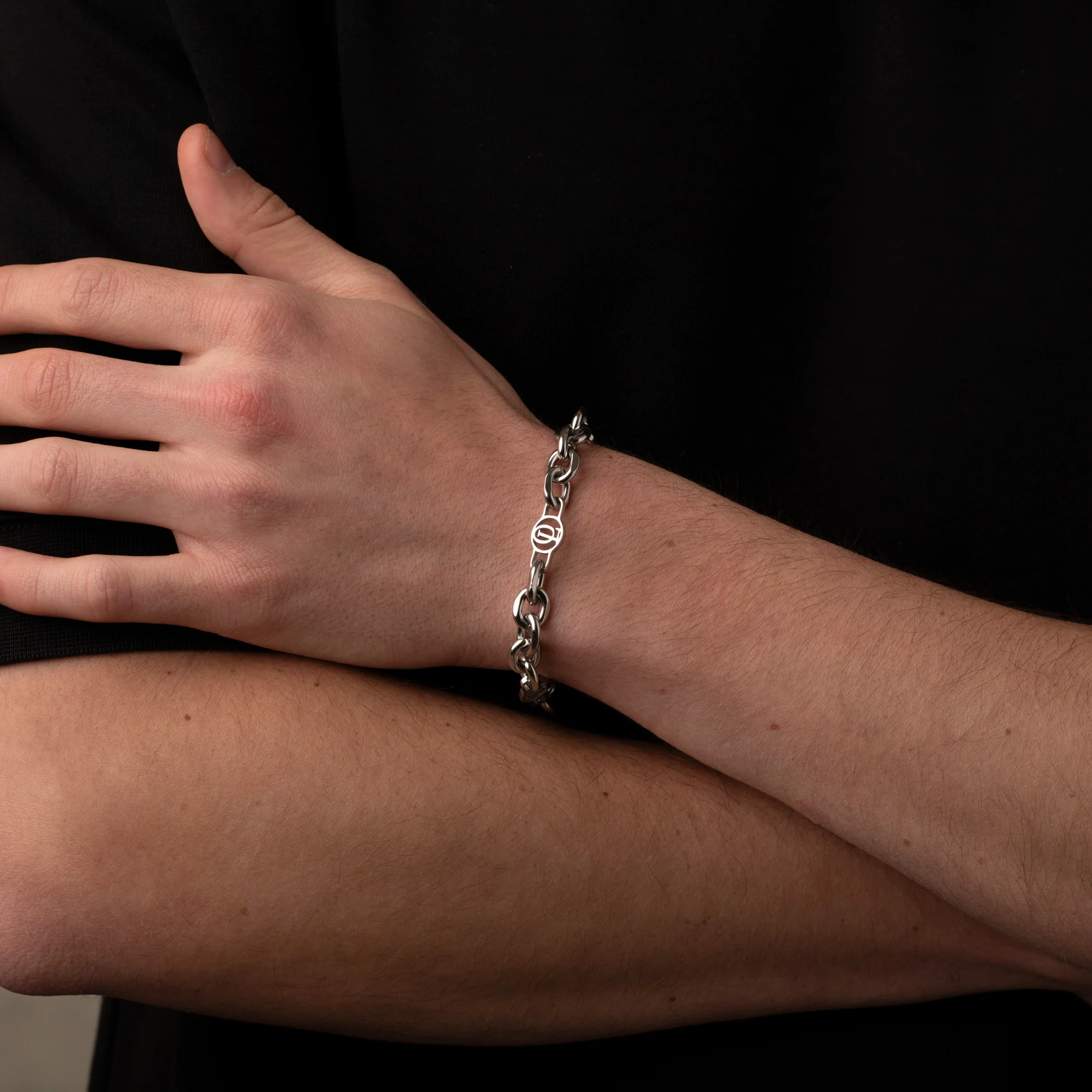 Silver Outrage London Link Bracelet - Image 4