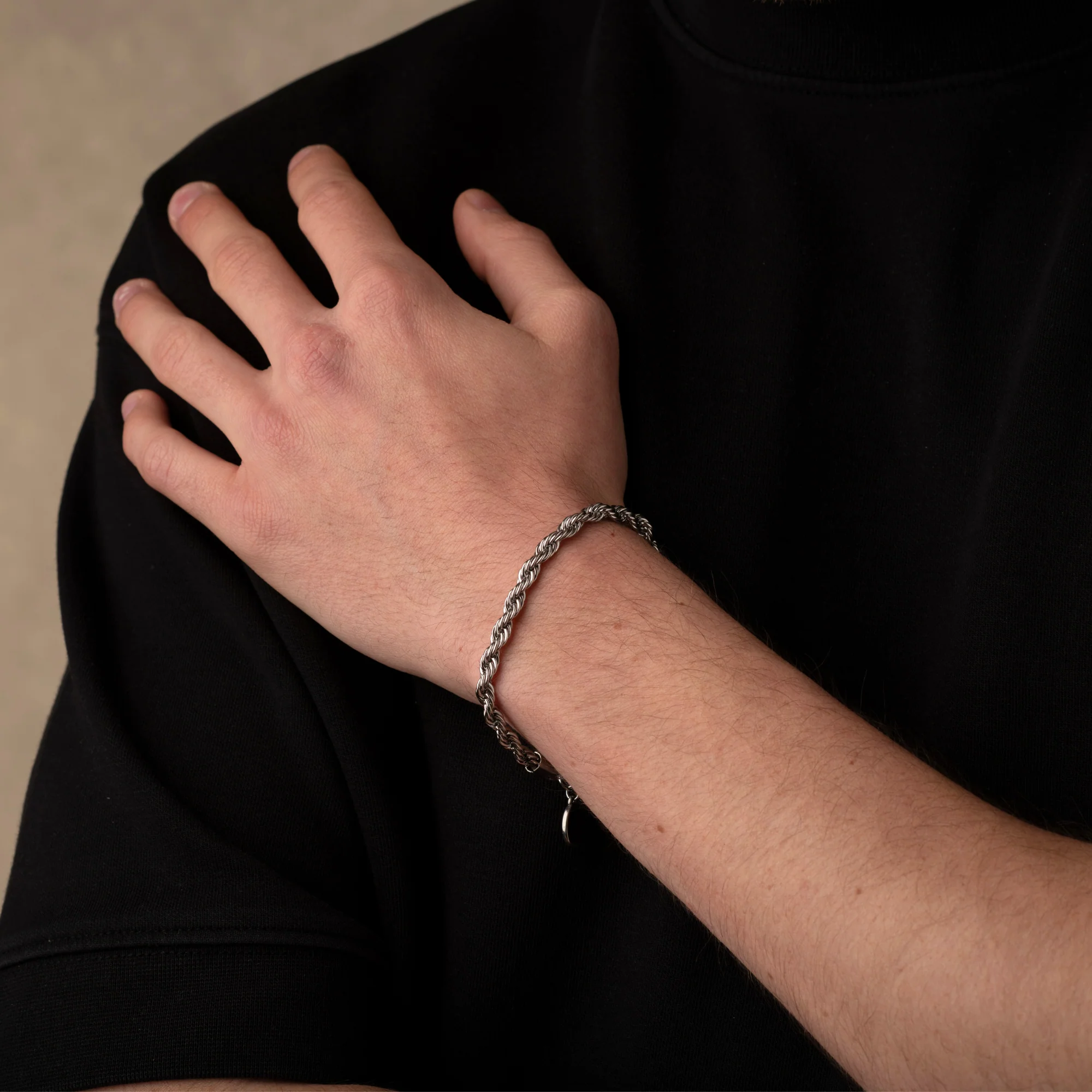 Silver Rope Chain Bracelet 5MM - Image 3