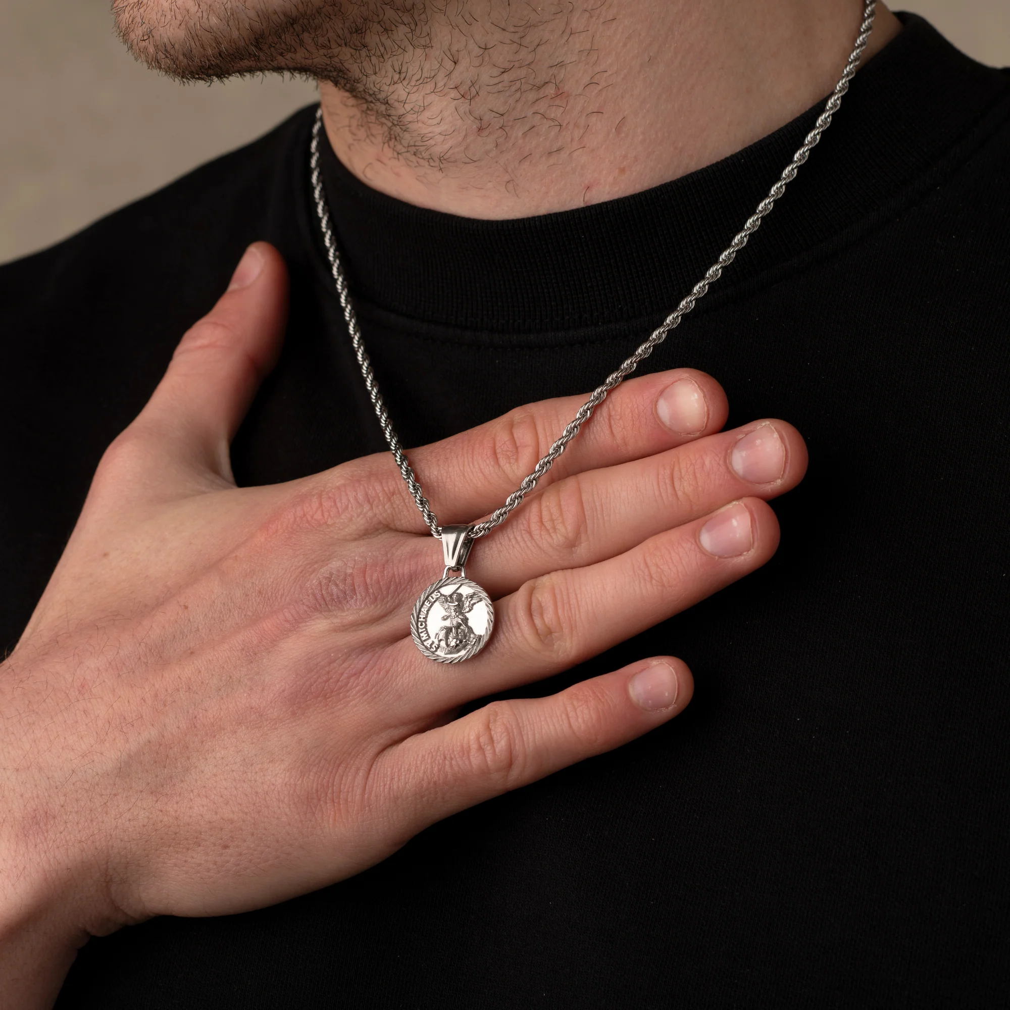 Silver St Michaels Pendant - Image 3
