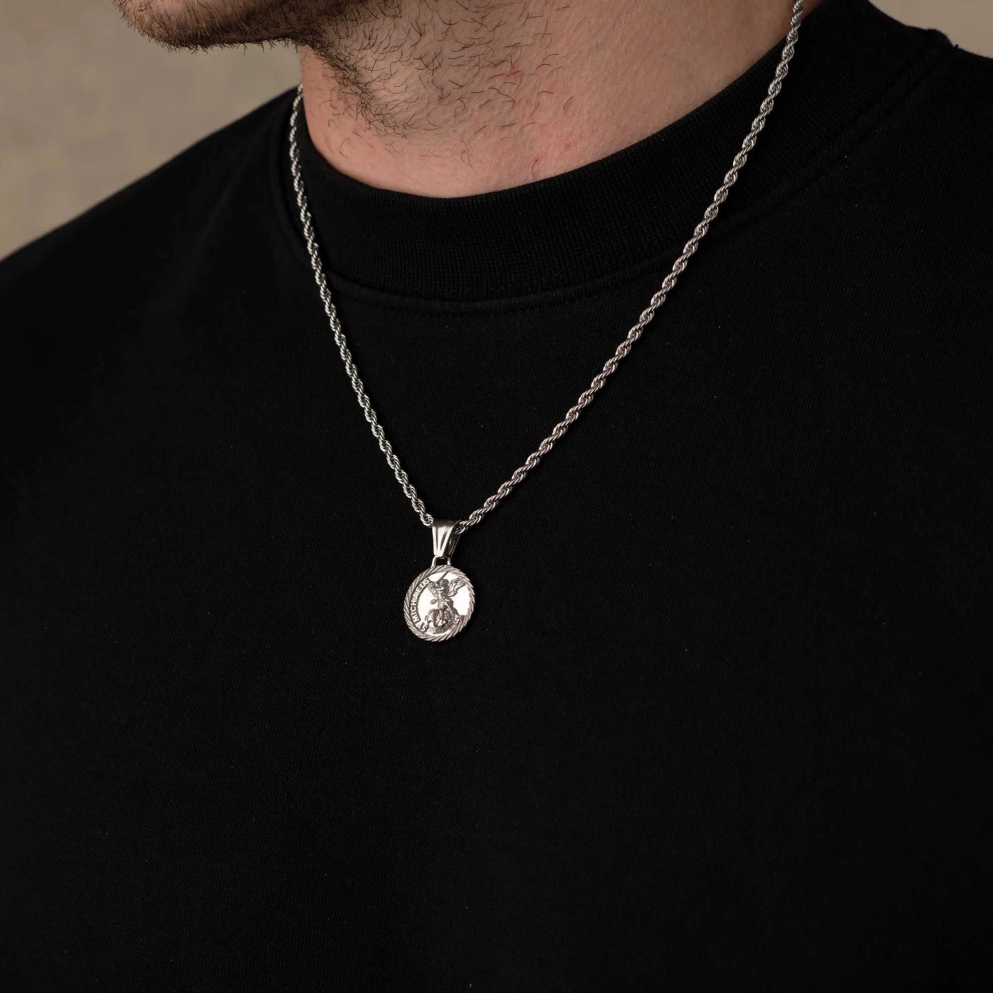 Silver St Michaels Pendant - Image 4
