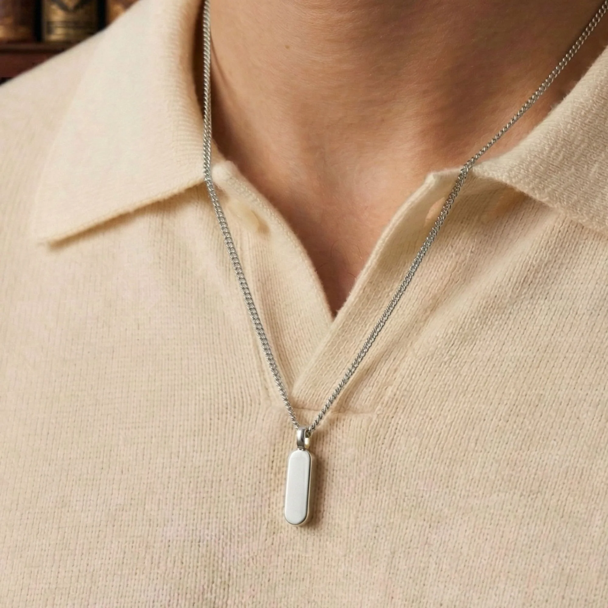 Silver Totem Pendant Necklace - Image 4
