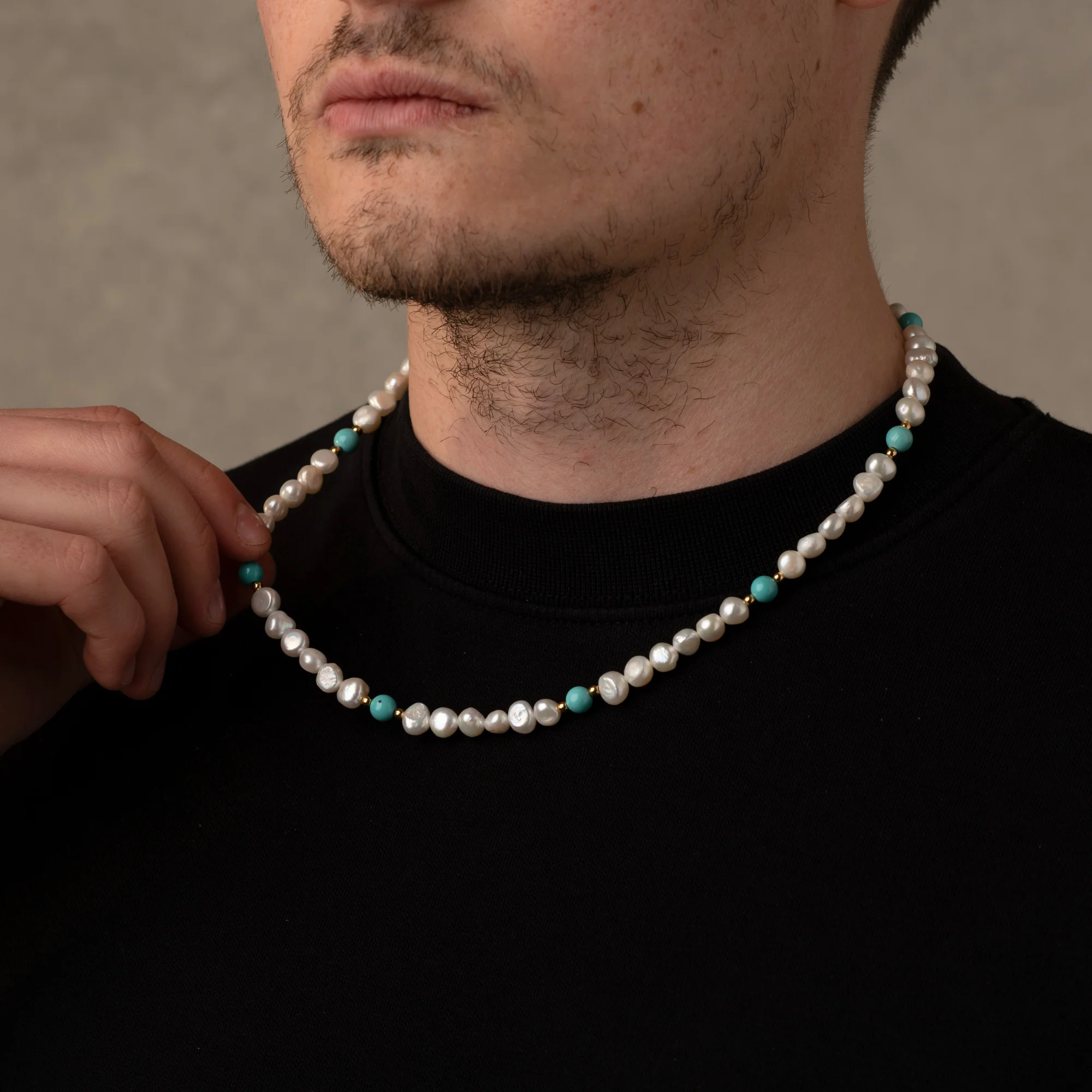Turquoise Pearls Necklaces - Image 3